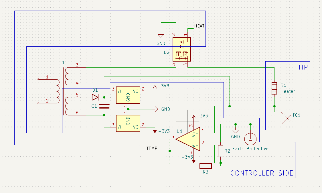 An electronics schematic showcasing a proposed driving configuration